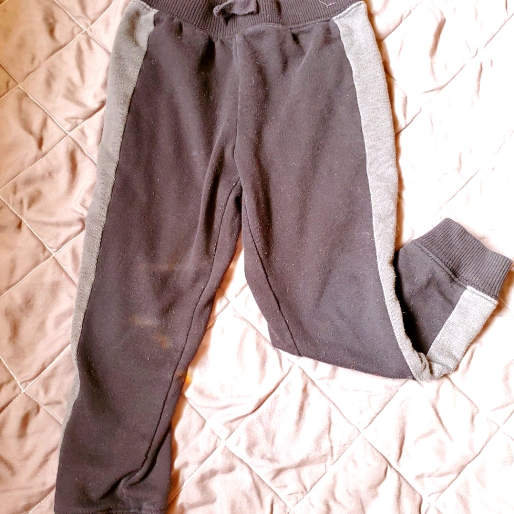 CHILDREN'S PLACE Black and Gray Joggers